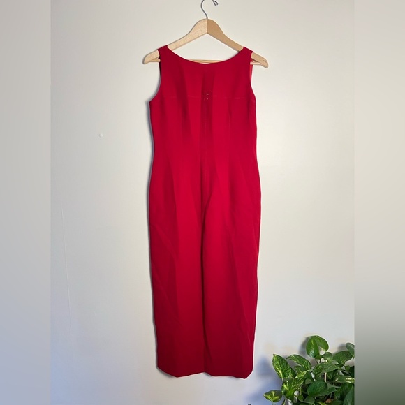 Maggy London Womens Maxi Slip Dress Red 10 Cocktail Festive Occasion Christmas - Picture 1 of 17